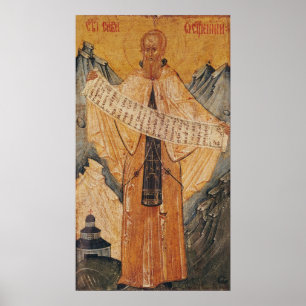 Póster Ícone de St. Sabas de Jerusalem, 1572