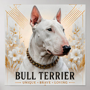Poster Ícone Destemido do Bull Terrier
