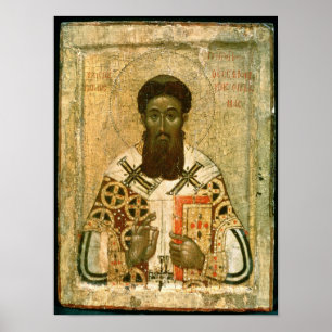 Poster Ícone do arcebispo de St Gregory de Tessalónica