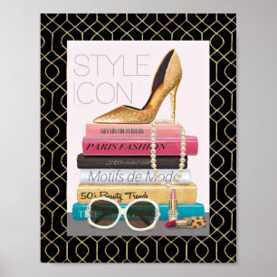 Póster Ícone do estilo de Apple selvagem   - estilete