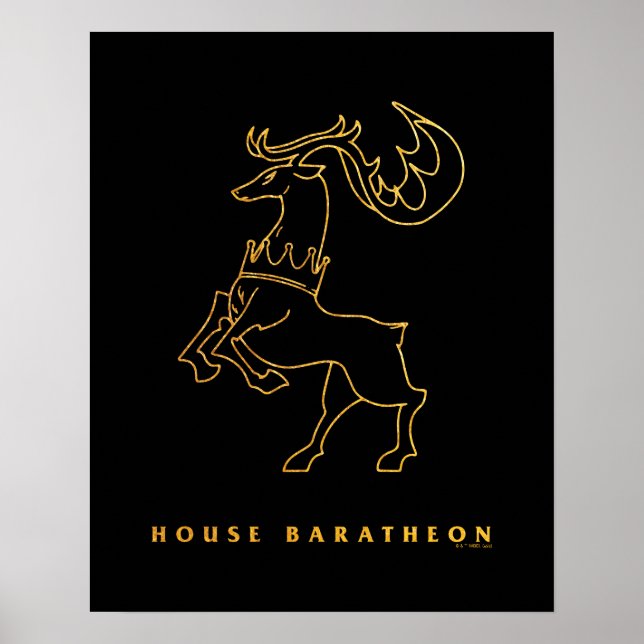 Poster Ícone House Baratheon (Frente)