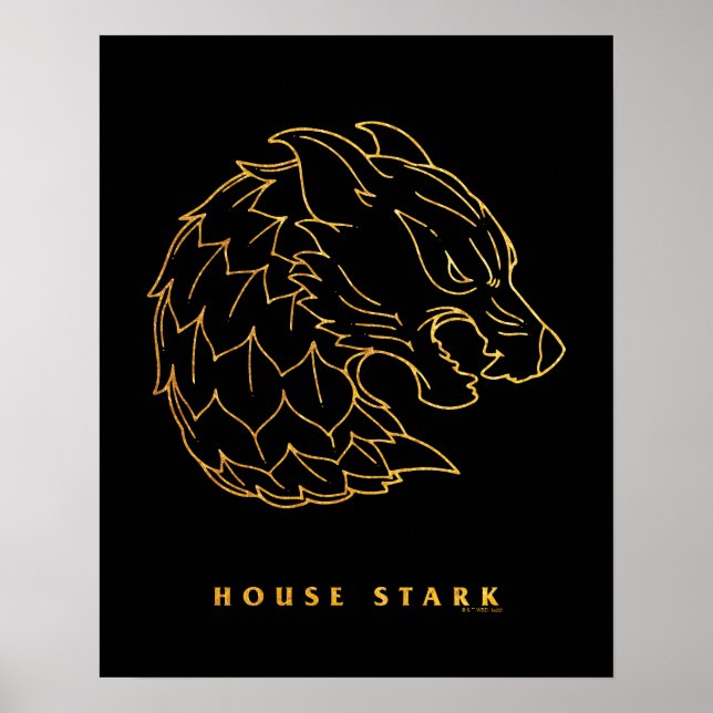 Poster Ícone House Stark (Frente)