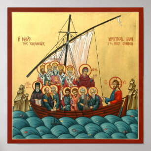 Póster Ícone Mystical da igreja santamente
