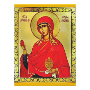 Póster Ícone ortodoxo da santo Mary Magdalene
