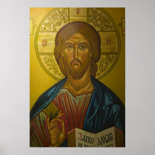 Póster Ícone Russo dentro da Igreja de St. Sofia /