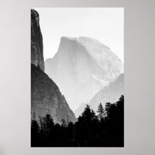 Poster Iconic Half Dome Rock Face   Vale de Yosemite