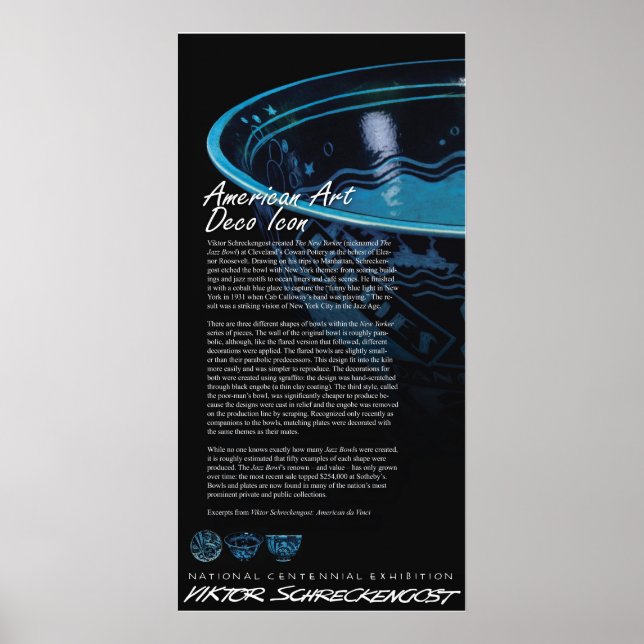 Póster Iconic Jazz Bowl de Viktor Schreckengost (Frente)