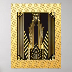 Poster Icônica Art Deco