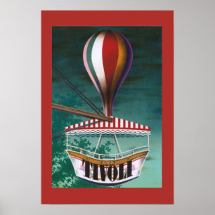 Poster icónico do parque de diversões de Tivoli 