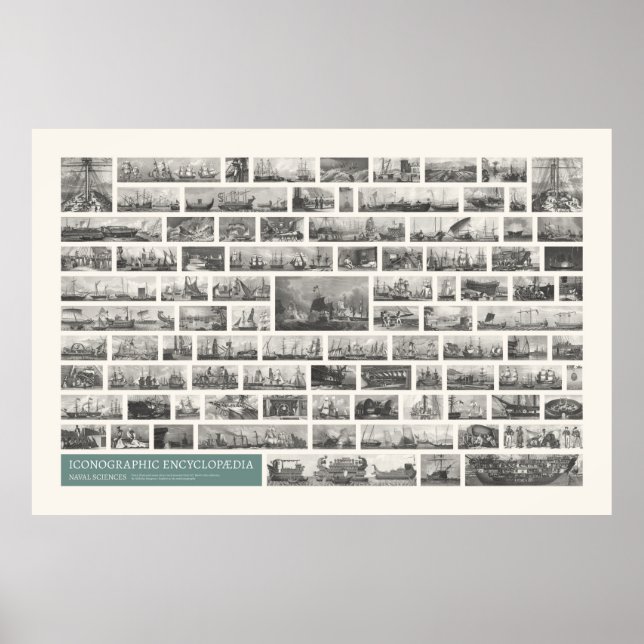 Poster Iconografia - Cenas de Ciências Navais (Frente)