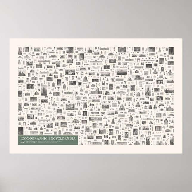 Poster Iconografia - Figuras de Arquitetura (Frente)
