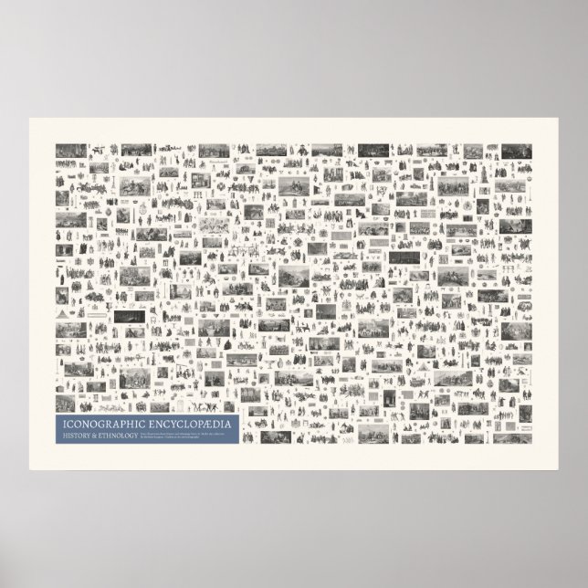 Poster Iconografia - Figuras de História e Etnologia (Frente)