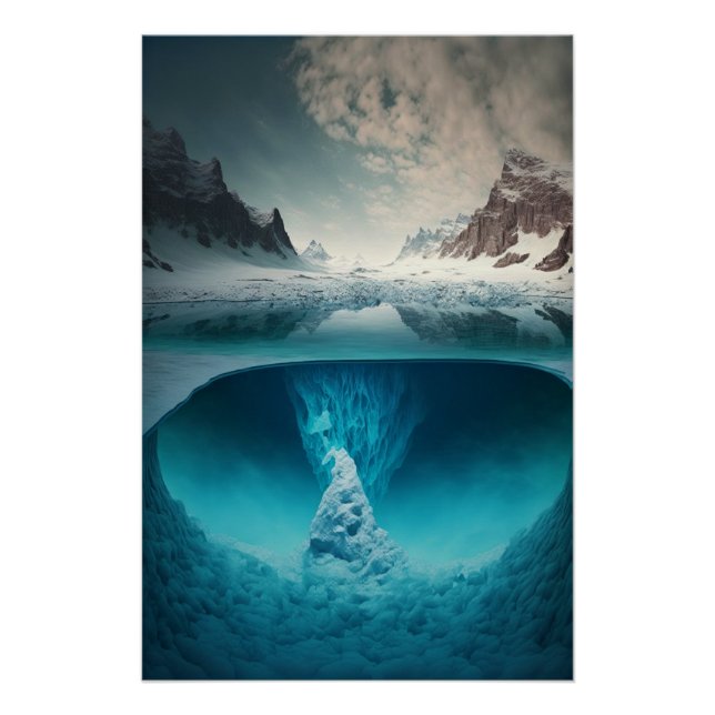 Póster Icy Mountain View (Frente)