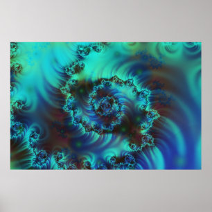 Póster Icy Swirly
