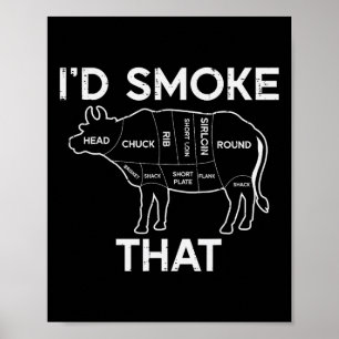 Poster Id Grill Aquele Churrasco De Carne De Bovino De Bo