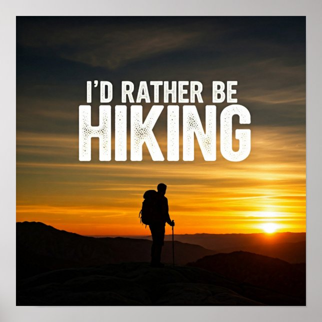 Poster Id Preferencialmente Be Hiking (Frente)