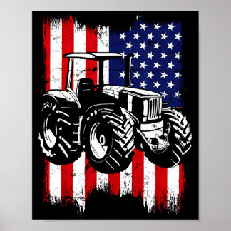 Poster Id Rather Be Farming Funny Farmer Gifts 