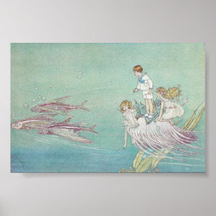 Póster Ida Rentoul Print - Peixes