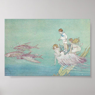 Póster Ida Rentoul Print - Peixes