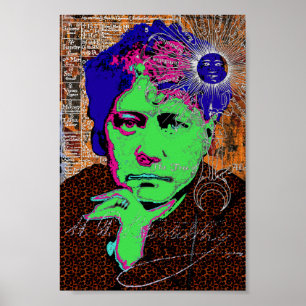 Póster Idade nova esotérico oculto do Theosophy de Helen