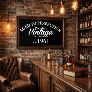 Poster Idade Para A Perfecção Premium Vintage 1961