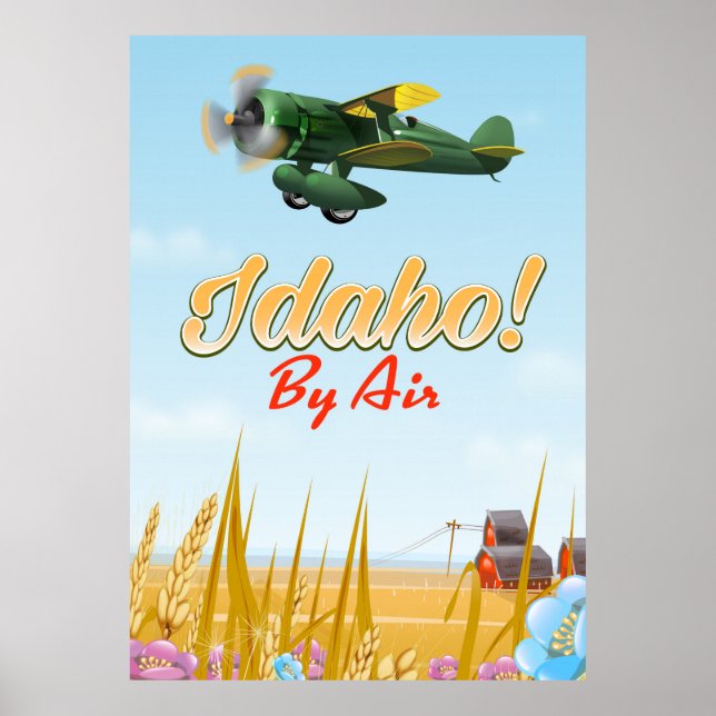 Póster Idaho! De avião (Frente)