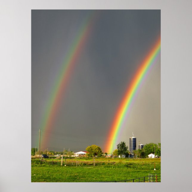 Poster Idaho Double Rainbow (Frente)