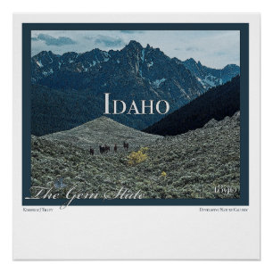 Póster Idaho Poster Art