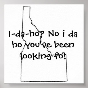 Póster Idaho você tem olhado FO