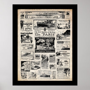 Poster Ideal Cruises to Foreign Lands