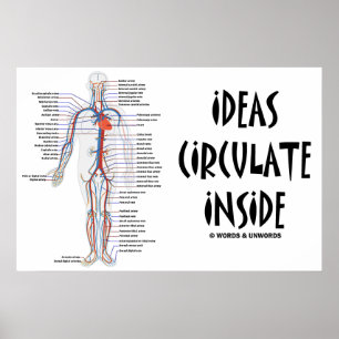 Póster Ideas Circulate Inside (Circulatory System)