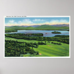 Poster Ideia aérea do campo de golfe da pensão de Saran