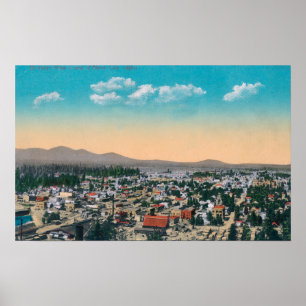 Poster Ideia aérea do d'Alene de CityCoeur, identificaç