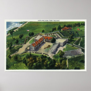 Poster Ideia aérea oriental das terras do forte
