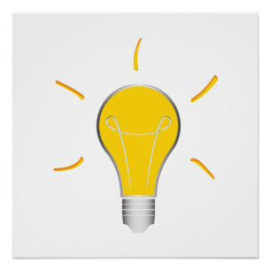 Póster Ideia criativa da Light Bulb