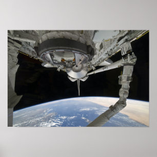 Poster Ideia da descoberta do vaivém espacial