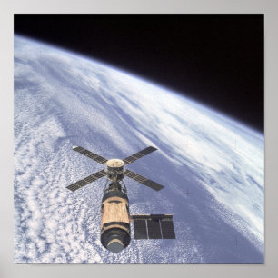 Póster Ideia da estação espacial de Skylab
