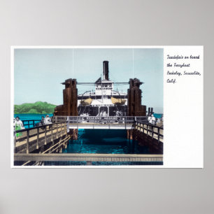 Póster Ideia da feira de comércio do ferryboat de