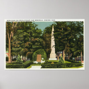 Póster Ideia da guerra mundial, memoriais de guerra