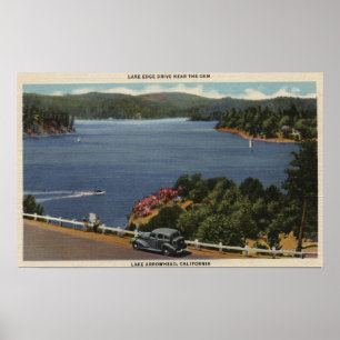 Póster Ideia da movimentação da borda do lago perto da