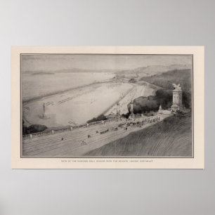 Póster Ideia da terra de broca propor