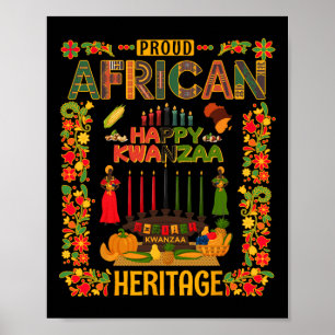 Poster Ideia De Kwanzaa Para Mulheres &amp; Novelty Kwanz