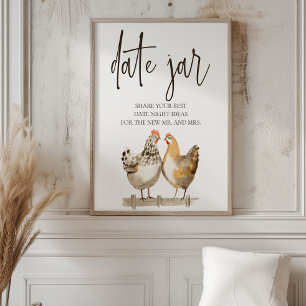 Poster Ideia de Noite de Encontro com Frango da Fazenda C