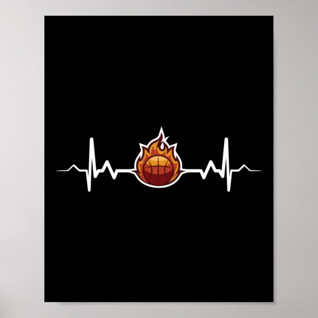 Poster Ideia de Presente de Pulsação de Basquete (Frente)