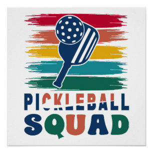 Póster Ideia de presente para jogadores de pickleball