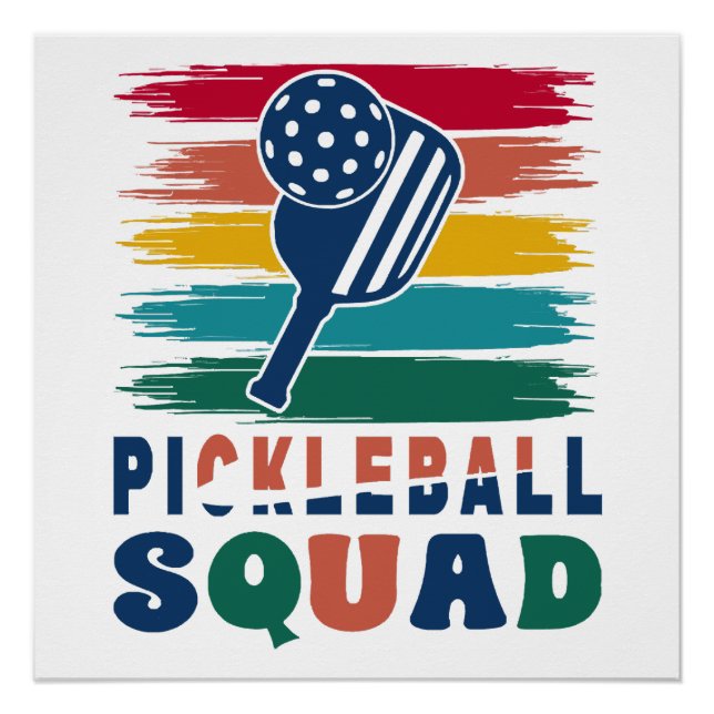 Póster Ideia de presente para jogadores de pickleball (Frente)