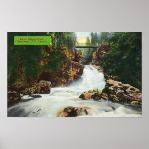 Póster Ideia de quedas da garganta de Lynn