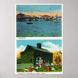 Poster Ideia do beira-rio, casa de campo velha da hera na