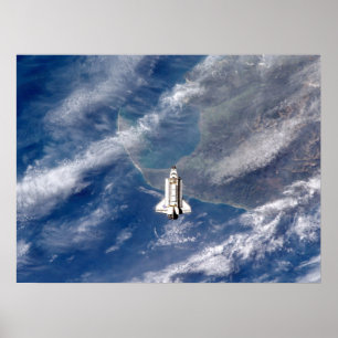 Poster Ideia do esforço do vaivém espacial do ISS