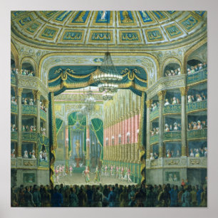 Poster Ideia do palco da ópera de Paris